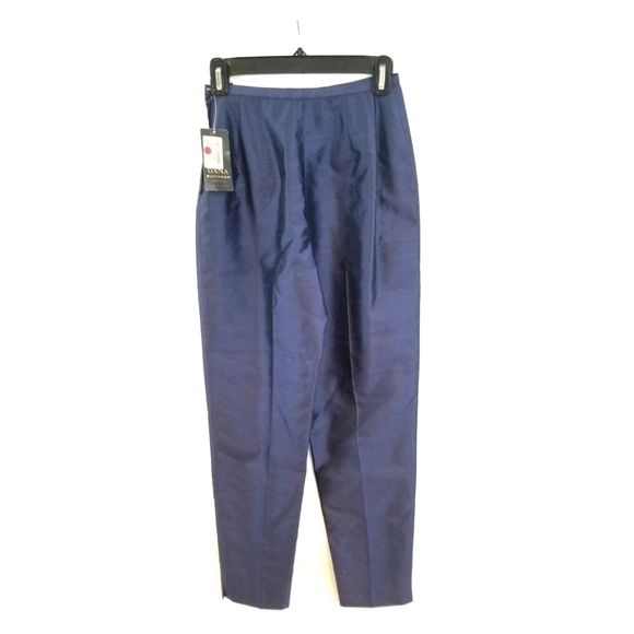 Dana Buchman Nordstrom Size 2P Purple Iridescent Silk Pants - Picture 2 of 2